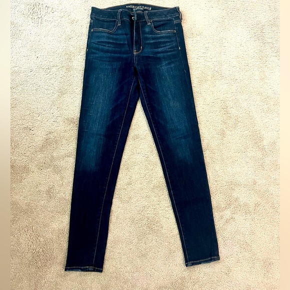 Dark Blue American Eagle Skinny Jeans - Picture 1 of 5
